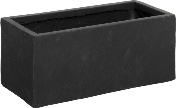 Кашпо декоративне Engard Сицилія прямокутний 26 л чорний 