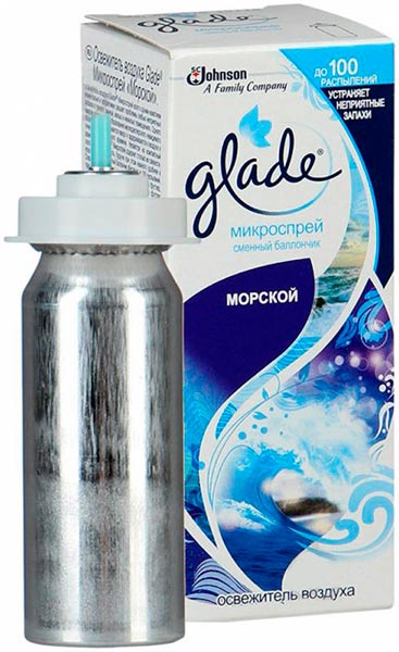 Сменный баллончик для микроспреем Glade Морской 10 мл