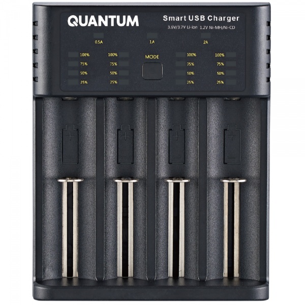Зарядное устройство Quantum универсальный 4-slot (USB) 1 шт. (QM-BC4040) 