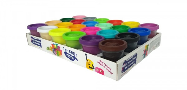 Тісто-пластилін DGT-ART 24 кольори TY4448