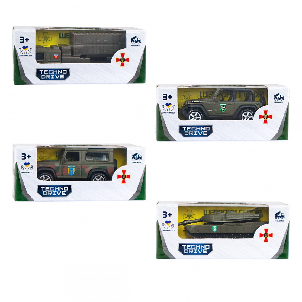 Міні-модель TechnoDrive 1:32 Шеврони Героїв S2 в асортименті 250350W2