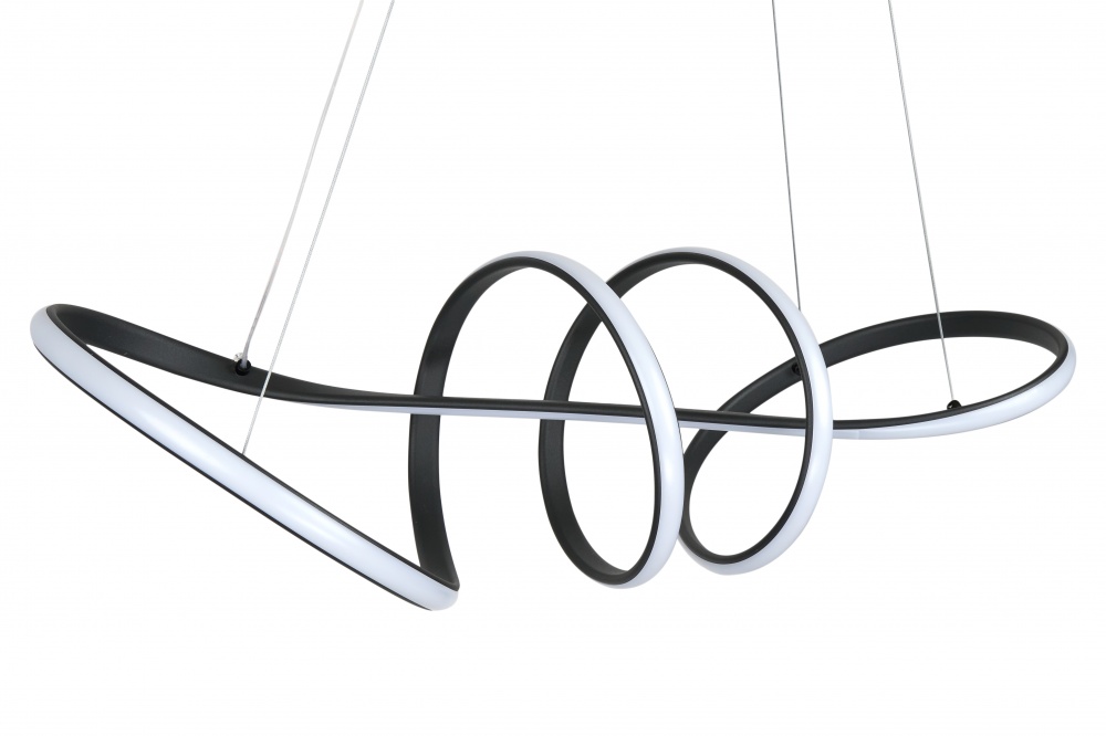 Люстра підвісна Berger 5x47 Вт LED-модуль чорний 7021-PL-47 Black