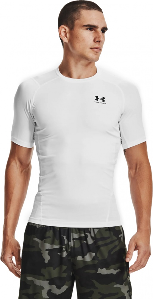 Футболка Under Armour UA HG ARMOUR COMP SS 1361518-100 р.S білий