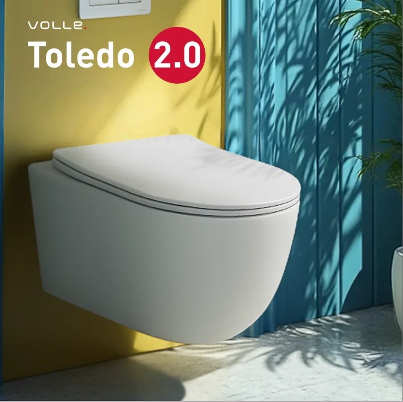 Унітаз підвісний VOLLE TOLEDO 2.0 VORTICE, 49*36*34см, сидіння Duroplast slow-closing