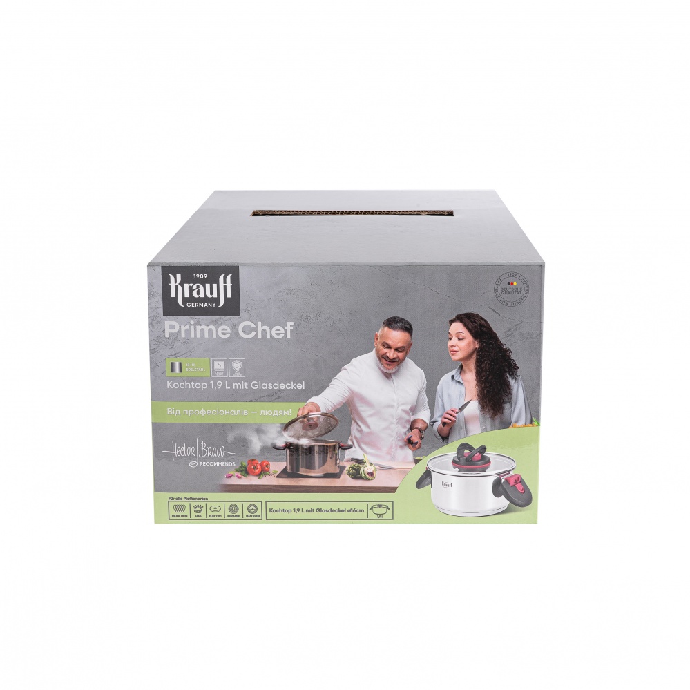 Каструля з кришкою Krauff Prime Chef 1,9 л 26-303-018