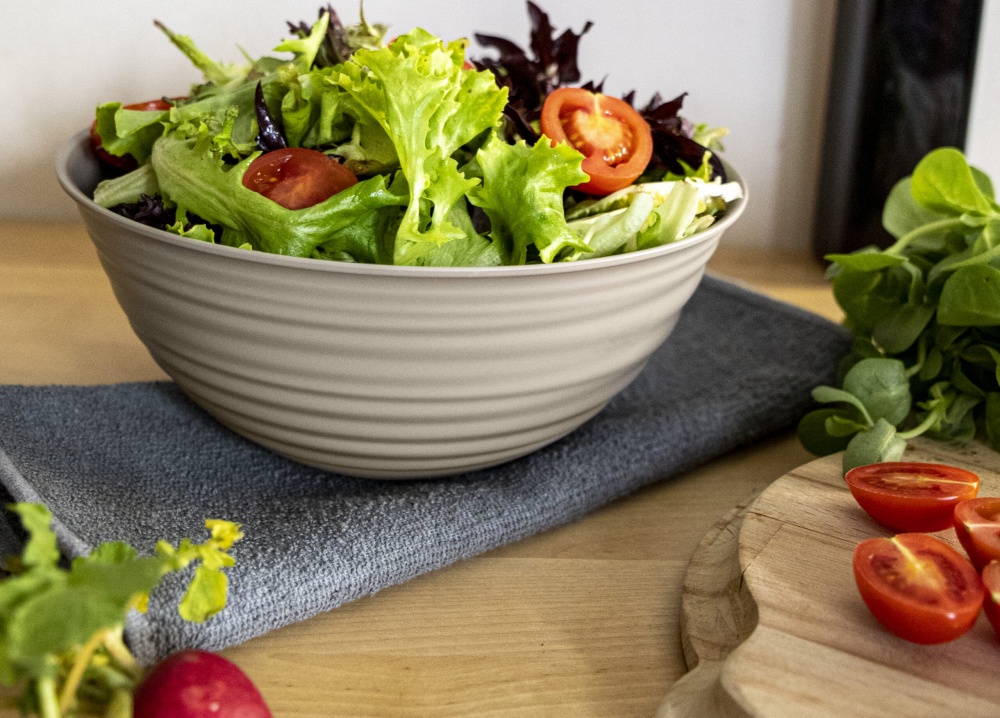 Миска с крышкой Eurogold Saturn 3 л бежевый