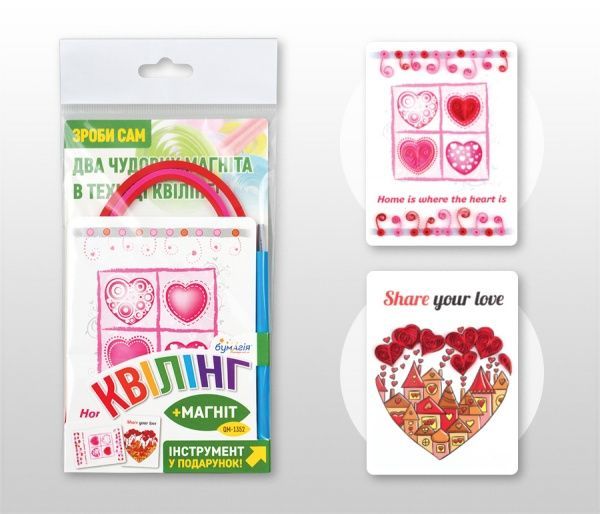 Набор для квиллинга Сердца-2 QM-1352 Бумагия 