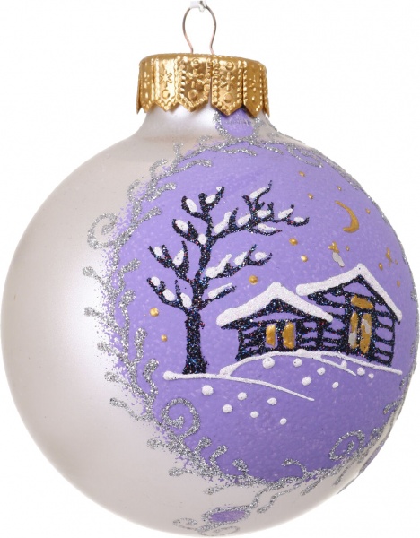 Куля новорічна Декор-престиж d 100 мм в асортименті