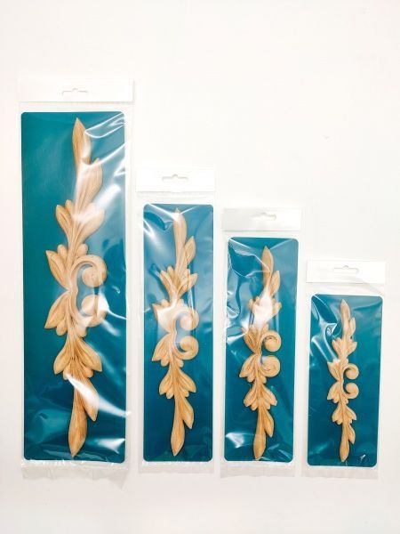 Декоративна панель дерев'яна горизонтальна 1 шт. DH.10.400 390х74x8 мм 