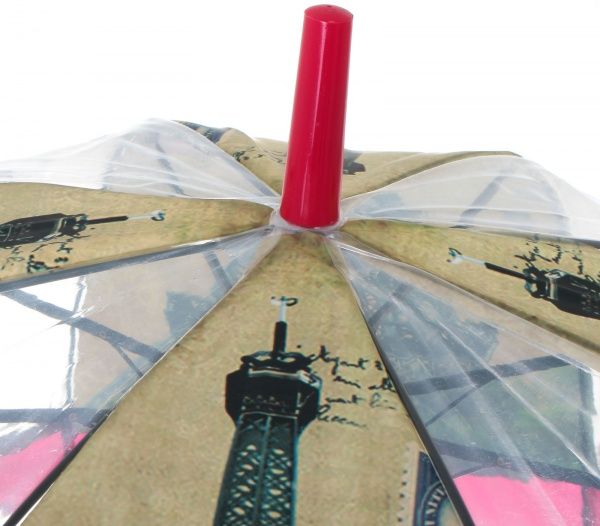 Зонт Урбанистика, трость, автомат красный 