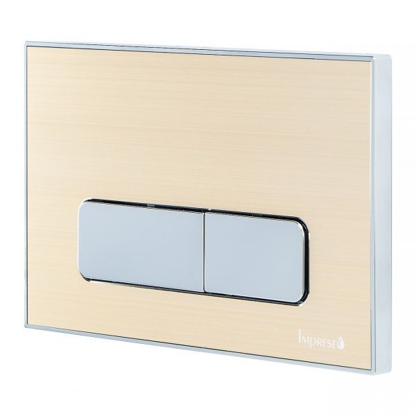 Панель змиву Imprese i7113AG пластикова, вставка з алюмінію, золото сатин