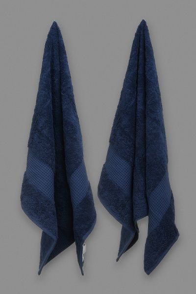 Набор полотенец Сусанна 60x110 см темно-синий Домашній текстиль 