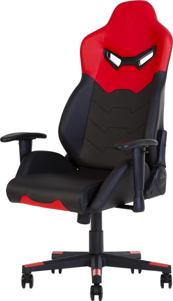 Крісло Nowy Styl HEXTER MX R1D TILT PL70 ECO/01 BLACK/RED FR чорний/червоний 