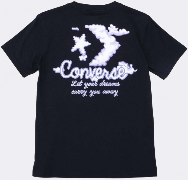 Футболка Converse SEASONAL GRAPHIC WORD ART SS TEE 10024536-001 р.M чорний