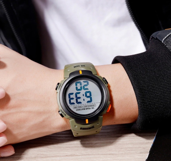 Часы тактические Neon 10 Bar Skmei green (NULL)