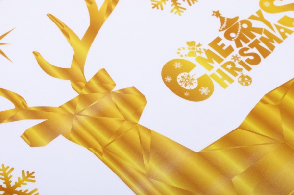 Наклейка декоративна золотиста плівка 40x32 см