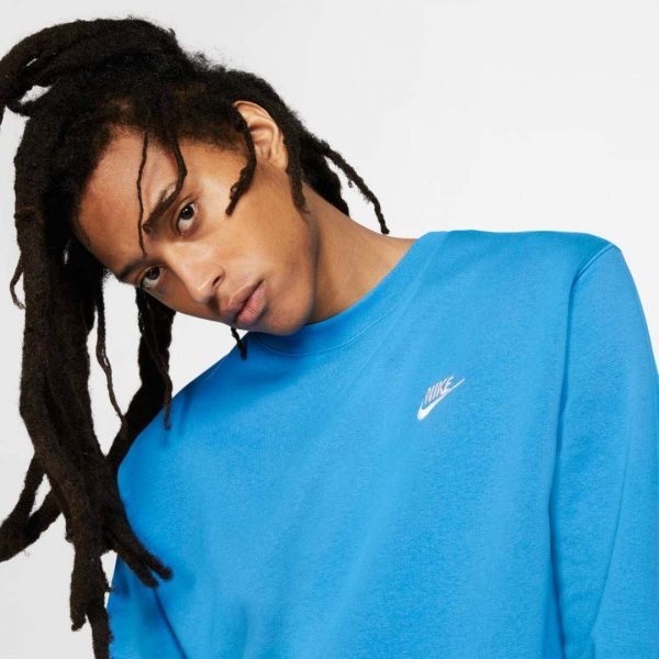 Світшот Nike M NSW CLUB CRW BB BV2662-435 р. L синій