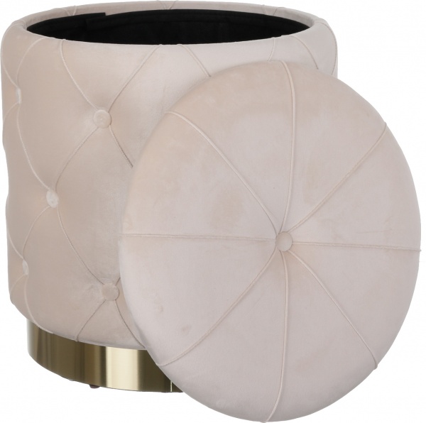 Сундук-пуф Louis бежевый 40х40х44 см 