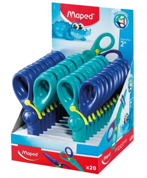 Ножницы детские KidiPulse 120 мм сине-голубые Maped MP.472112