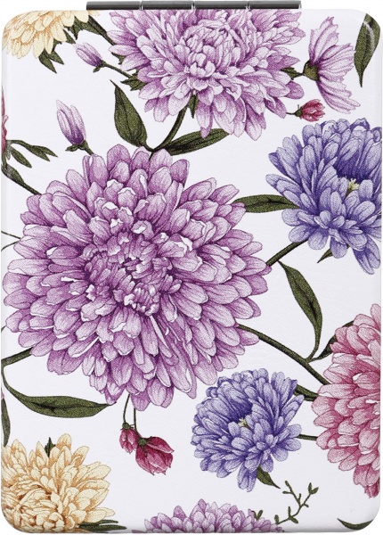 Зеркало карманное косметическое Лідер Канц Цветы в ассортименте 