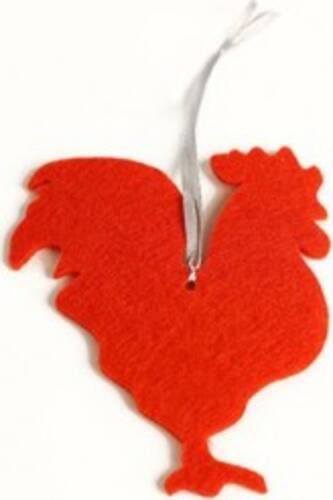 Декорація новорічна Півник з фетру 