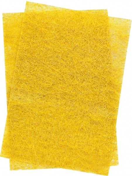 Сизаль с глитером желтого цвета 5 листов 20х30 см 741421 