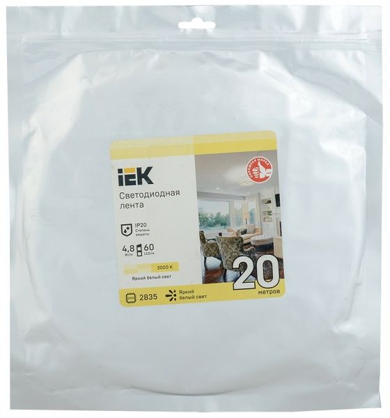 Лента светодиодная 4,8 Вт IP20 12 В дневной LSR1-1-060-20-3-20 