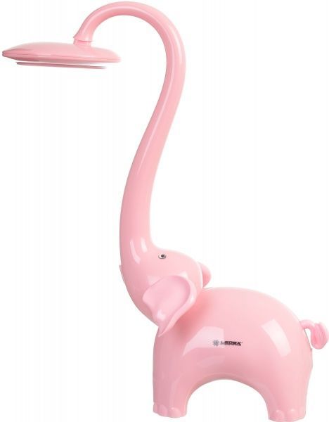 Настольная лампа слон Менни 1x60 Вт G4 розовый LX-102927 
