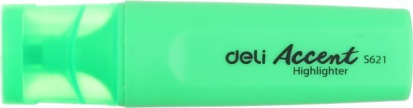 Маркер текстовый Deli Accent 5 мм 621ES зеленый 