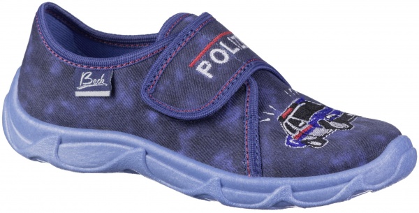 Капці для хлопчиків Beck Polizei р.28 темно-синій 211750628AB5 