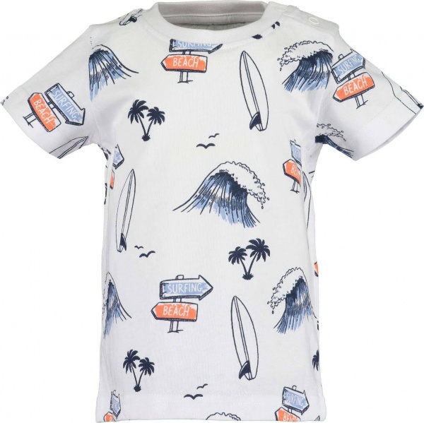 Футболка для мальчиков Blue Seven р.74 белый 928120 X_001_р.74 