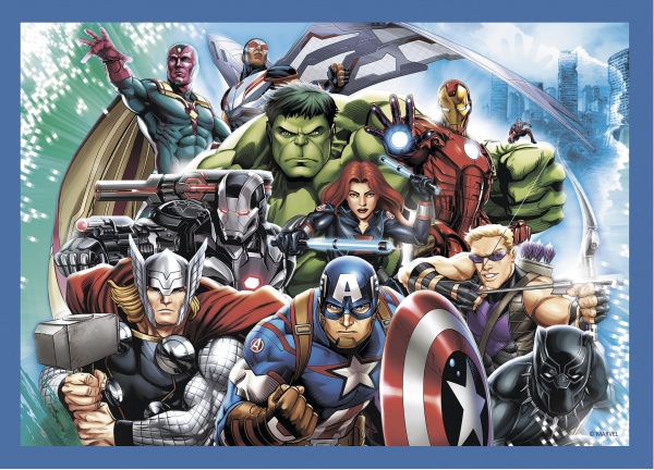 Пазл Trefl 4 в 1 Хоробрі месники 34386