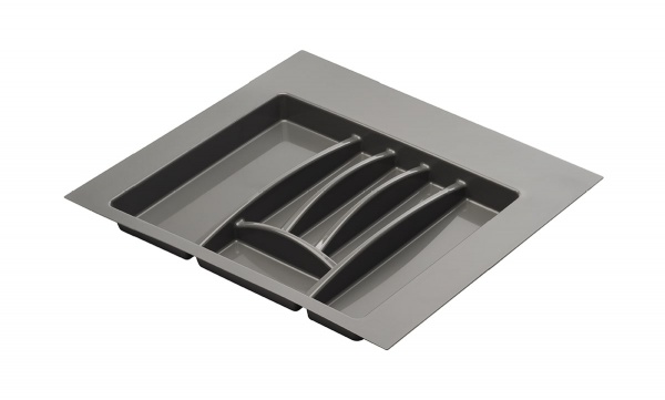 Лоток для столових приборів 55,2х49,6 см антрацит Union Plast