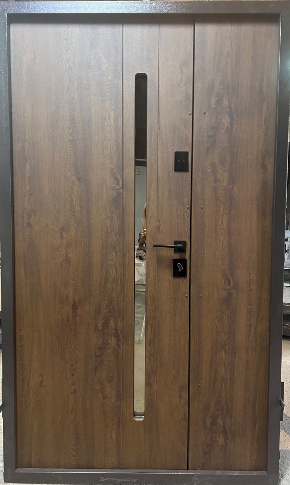 Дверь входная Мавіс Т-13 дуб темный 2030x1200 мм левая