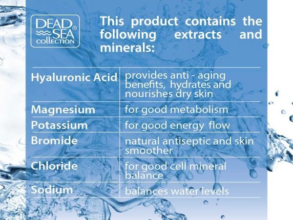 Крем для обличчя денний Dead Sea Collection проти зморшок для шкіри навколо очей з гіалуроновою кислотою і мінер