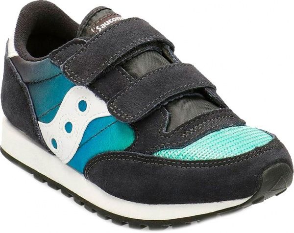 Кроссовки Saucony JAZZ ORIGINAL VINTAGE HL SK262474 р.US 10,5 черно-сине-зеленый