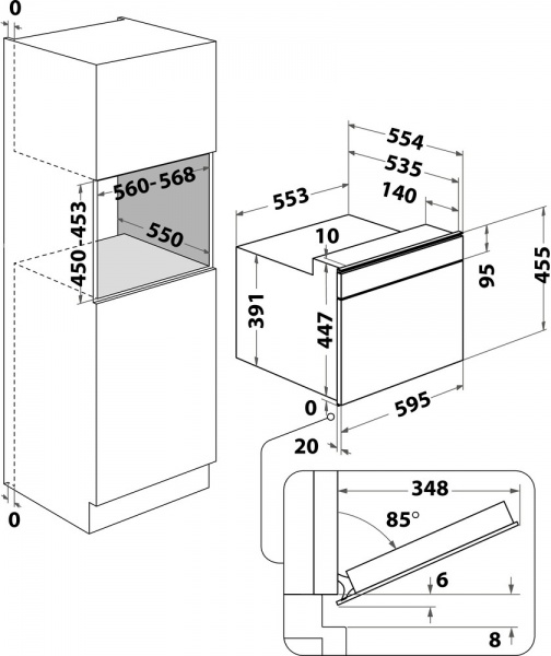 Вбудовувана мікрохвильова піч Hotpoint Ariston MP996XHA