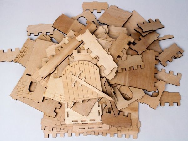 Дерев'яний 3D-конструктор Зірка Фортеця 93887