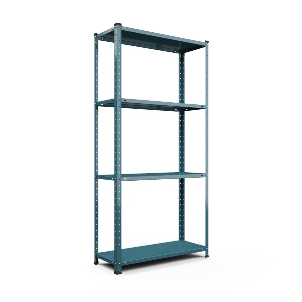 Стеллаж металлический Меткас РЕК голубой 1500x750x300 мм металл полка 4 шт. краска 