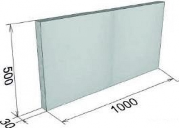 Високотемпературна плита BonFire 30 мм 0,5 кв.м 