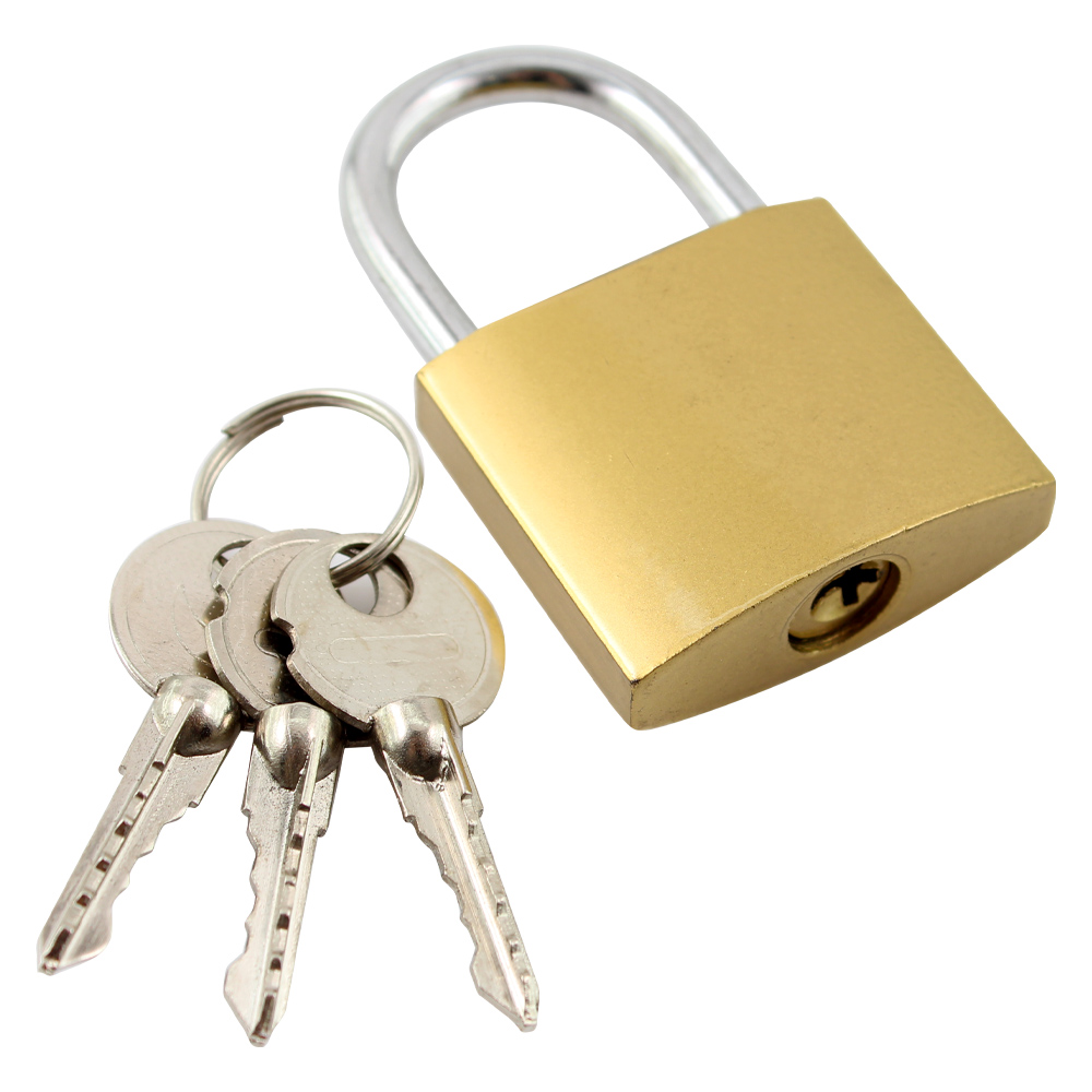 Замок навісний Comit 38 мм матова латунь 71069 відкритий (амбарний)