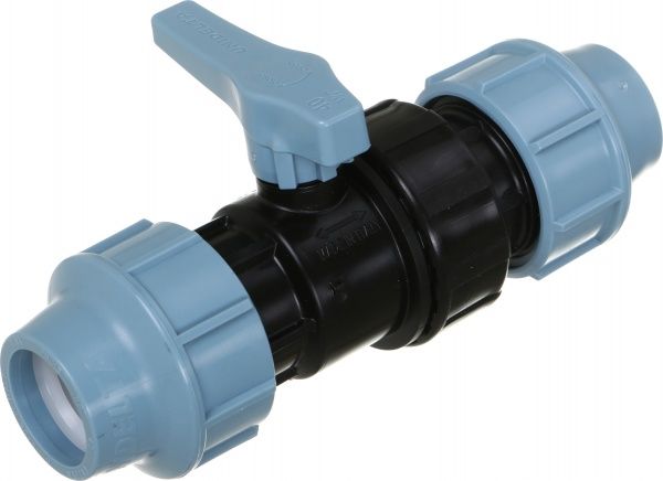Кран шаровой Unidelta ПЭ труб O50x50 PP-B