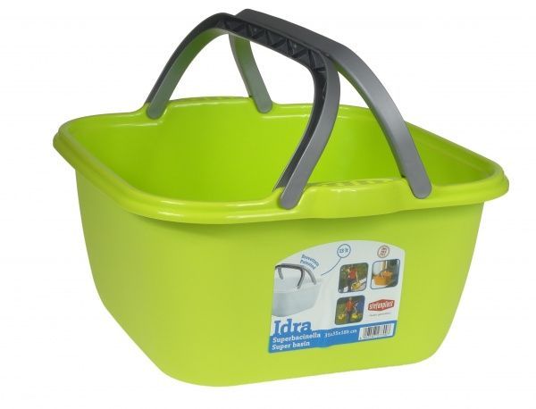 Таз Stefanplast квадратний лайм PR129M/1 13 л