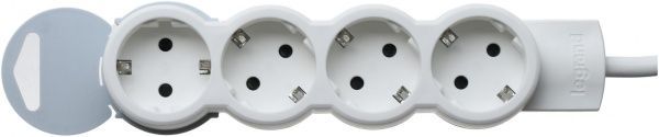 Удлинитель Legrand Standart с заземлением 4 гн. серый 3 м 695007 