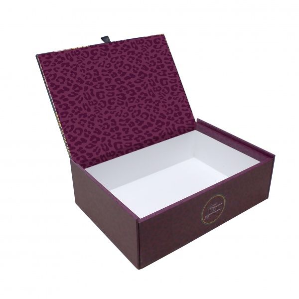 Шкатулка Джунгли M 18x26x7,5 см бордо CooverBox