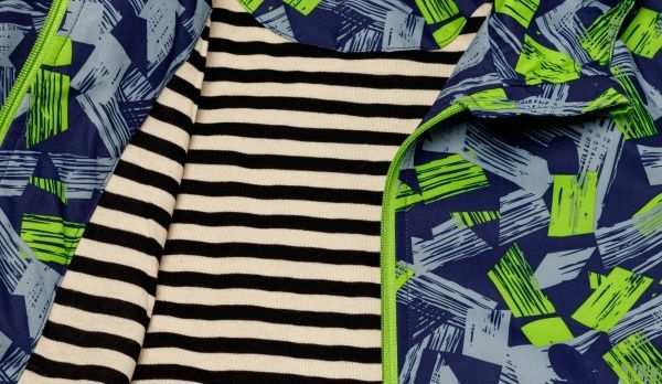 Куртка для хлопчиків JOIKS р.140 темно-синій із салатовим AVB-08 