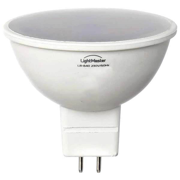 Лампа светодиодная LightMaster LB-640 6 Вт MR16 матовая GU5.3 220 В 4000 К 