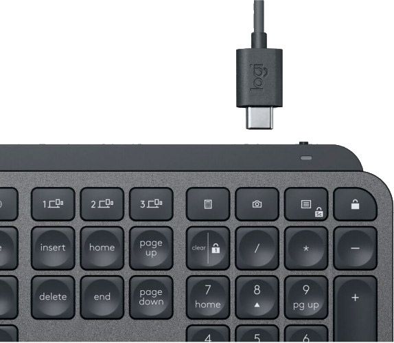 Клавиатура Logitech MX Keys Advanced Wireless Illuminated Keyboard Graphite INTNL (920-009417) black