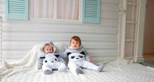 Комбінезон Minikin Овечка р.68 білий із сірим 1816804 