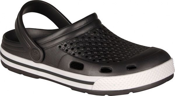 Сабо Coqui Lindo 6413-100-2432 р. 40 темно-серый с белым